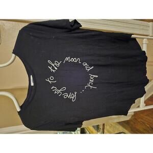 Vintage Old Navy- women's t-shirt L - love you to the moon and back - EUC